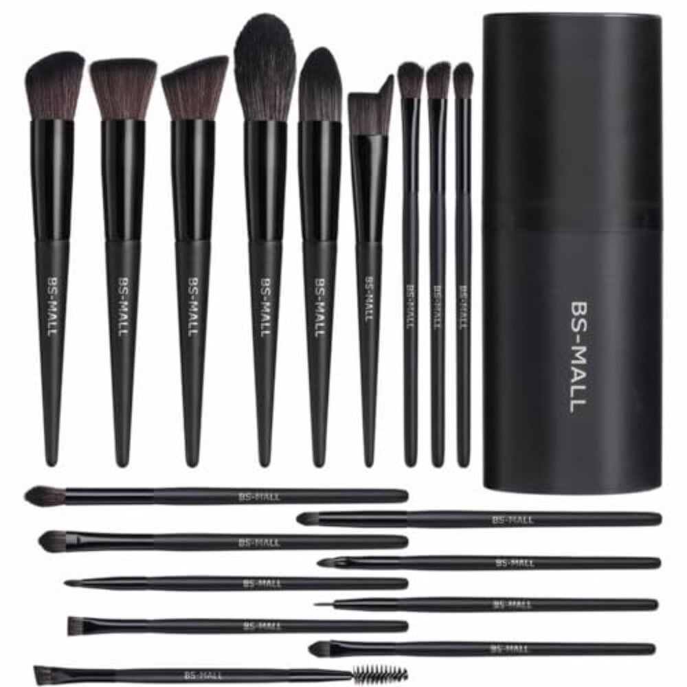 Makeup Brush Set 18 Pcs Premium Synthetic Foundation Powder‎